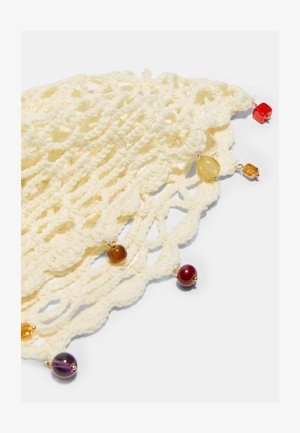 Stradivarius, RHINESTONE SKULL CAP - Čiapka - beige