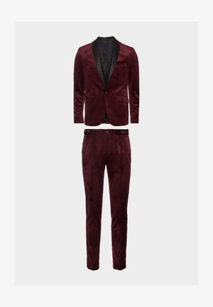 TUXEDO SUIT SET - Costume - burgundy