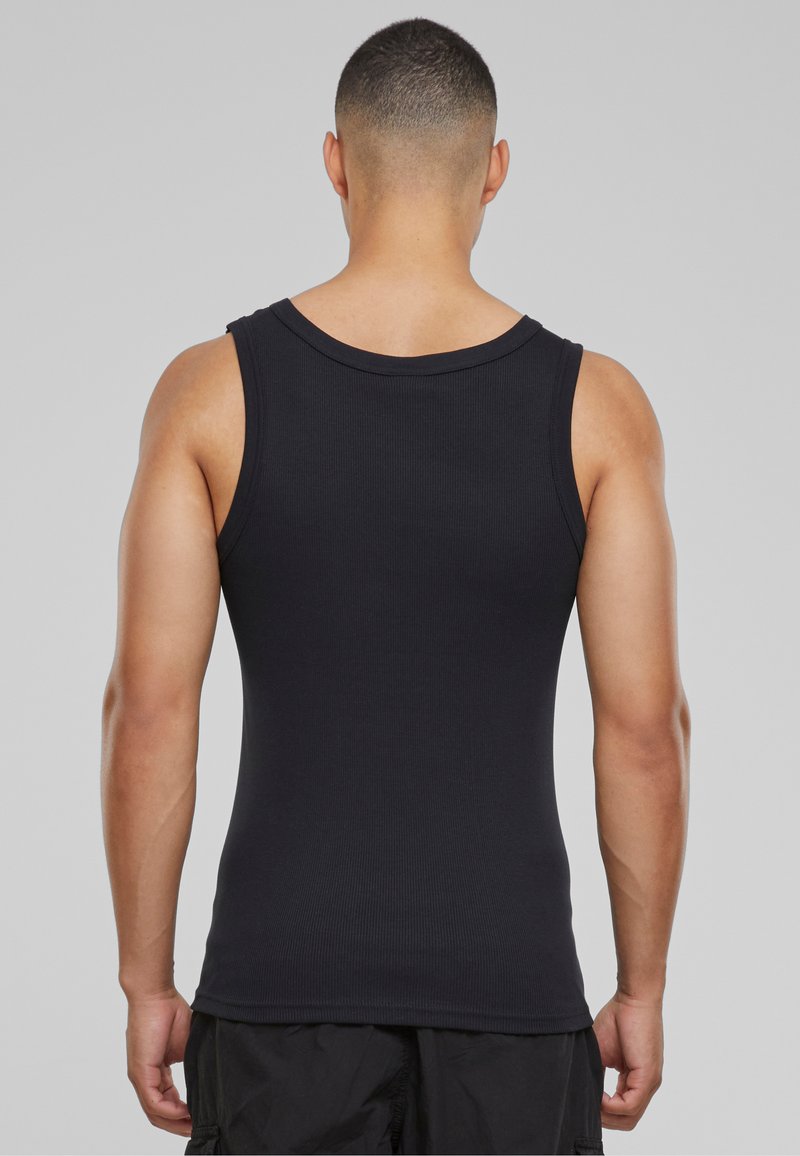 Urban Classics Canotta Uomo – Girocollo In Costina, Regular Fit – Colore Nero, Tessuto Leggero