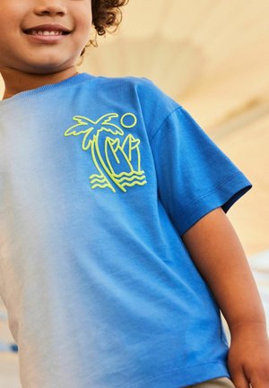 Next BACK SHORT SLEEVE - Printtipaita - blue white