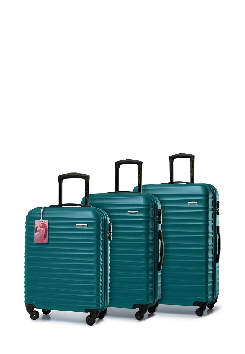 WITTCHEN LUGGAGE SET WITH TAG FROM ABS - Kofferset - green