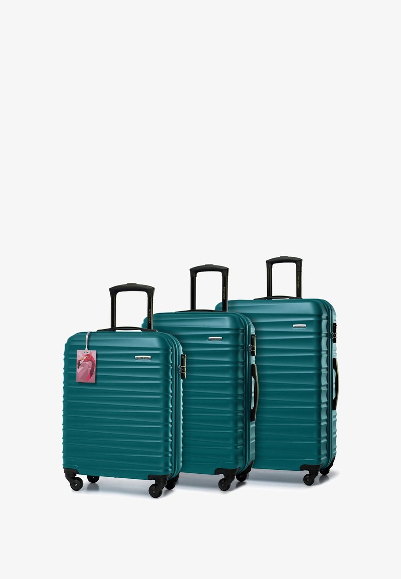 WITTCHEN LUGGAGE SET WITH TAG FROM ABS - Kofferset - green