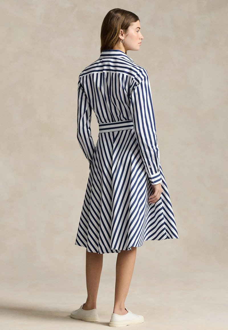Polo Ralph Lauren BELTED WIDE-STRIPE COTTON SHIRTDRESS - Shirt dress - navy/white/dark blue - Zalando.co.uk Polo Ralph Lauren BELTED WIDE-STRIPE COTTON SHIRTDRESS - Shirt dress - navy/white/dark blue - Zalando.co.uk