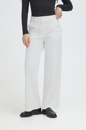 ICHI, IHKATE SUS OFFICE WIDE - Pantalon classique - cloud dancer