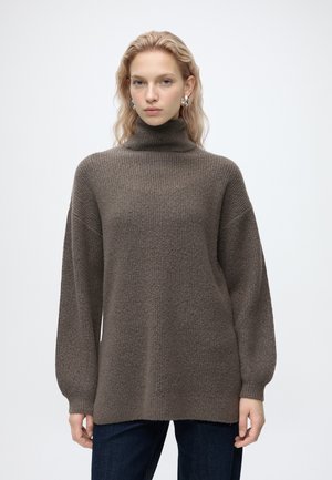 VILA, VILASSIA ROLLNECK - Pullover - brown