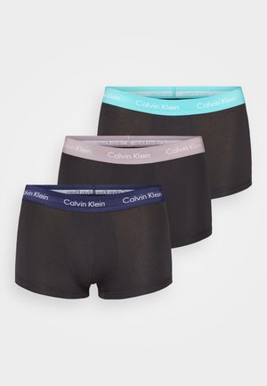MICROFIBRE STRETCH LOW RISE TRUNK 3 PACK  - Culotte - black/light brown/turquoise