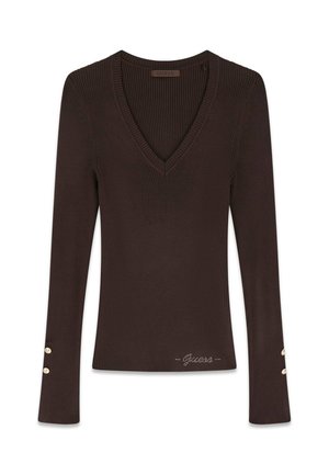 Guess, LS VN ELLIE SWTR - Trui - dunkelbraun
