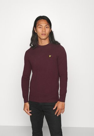 Lyle & Scott CREW NECK - Maglione - burgundy