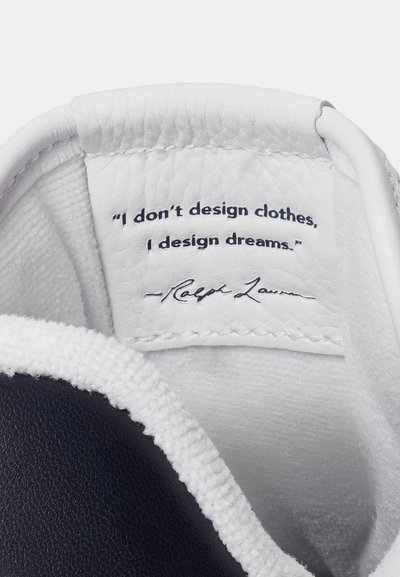Polo Ralph Lauren MASTERS COURT LEATHER SNEAKER UNISEX - Sneakers - white/navy