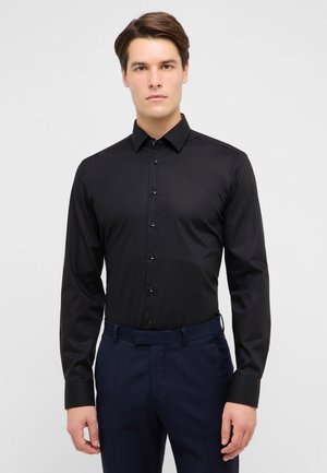 UNIFARBEN SLIM FIT - Zakelijk overhemd - schwarz