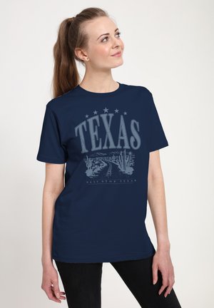 NEXT STOP TEXAS - Camiseta estampada - navy blue
