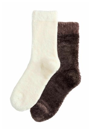 COSY 2 PACK  - Calcetines - chocolate brown ecru