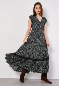 Apricot DIANTHUS - Maxikleid - black