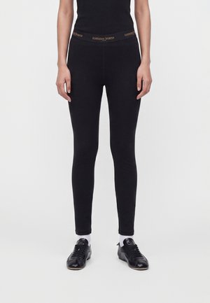 Tommy Jeans, LOGO TAPE LEGGINGS - Панталон тип клин - black