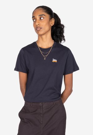 Iriedaily, IRIEDAILY T-SHIRT VANCY - Print T-shirt - marine