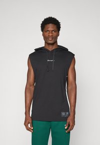 Champion SLEEVELESS HOODIE - Apdrukāts T-krekls - black