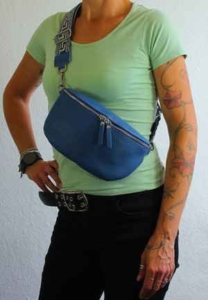 DrachenLeder TOSCANTO  - Schoudertas - blau