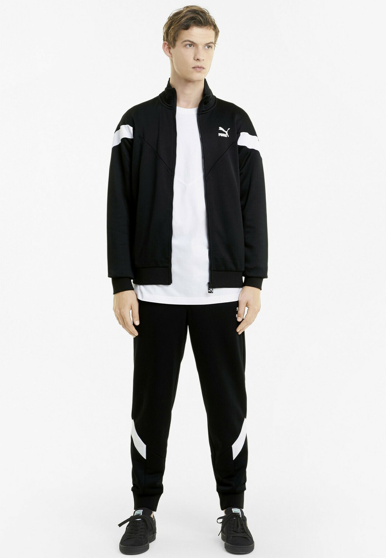 Puma ICONIC MCS - Sudadera con cremallera - puma black/negro - Zalando.es