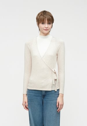 ONLVIRRO WRAP CARDIGAN - Gilet - pumice stone
