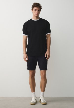 Next, SKINNY FIT - STRETCH CHINO SHORTS 2 PACK . - Shorts - navy stone