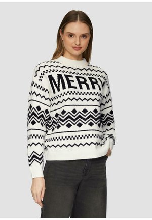 s.Oliver WEIHNACHTS - Jumper - schwarz