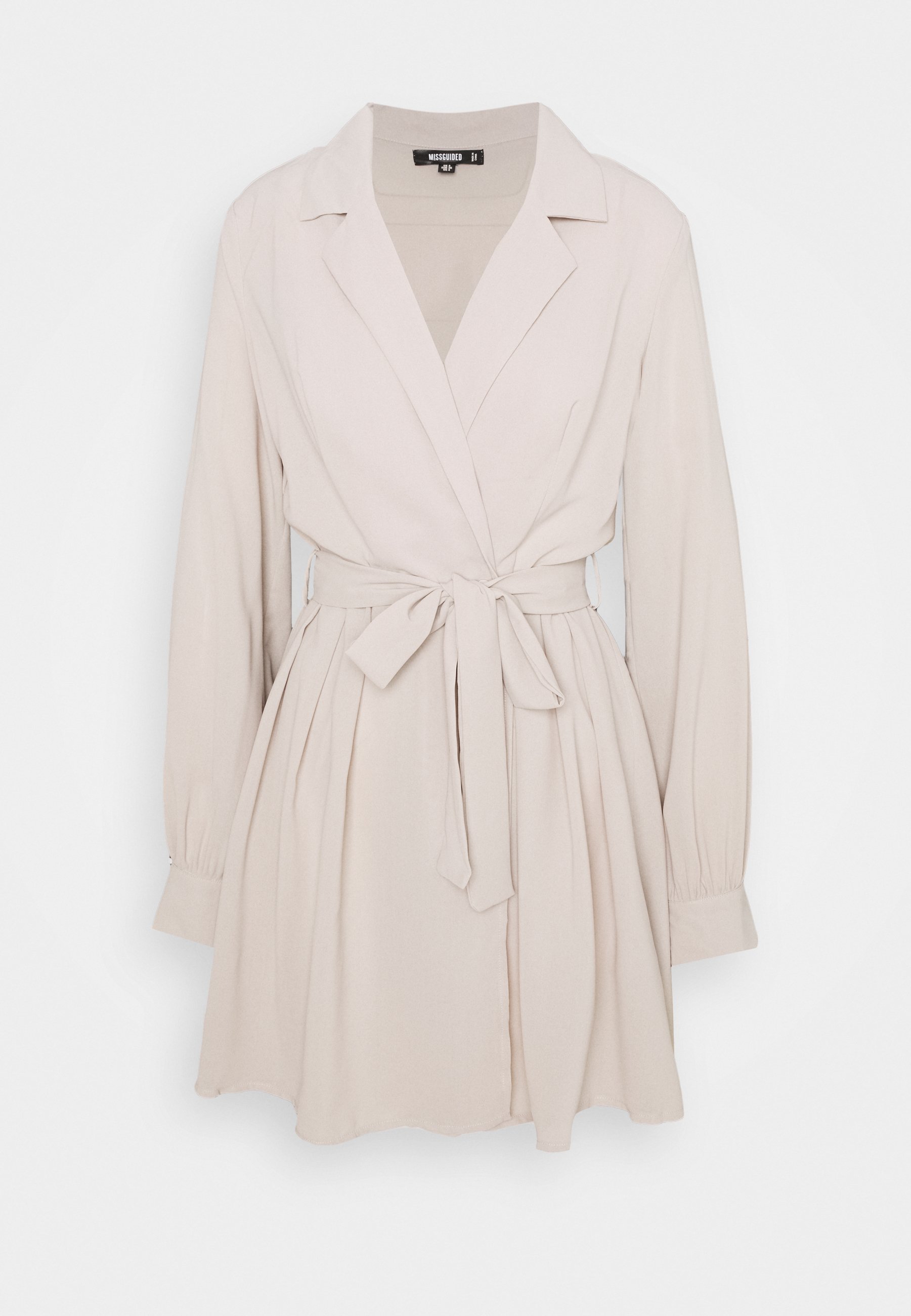 Missguided tie belt collar skater dress Clearance