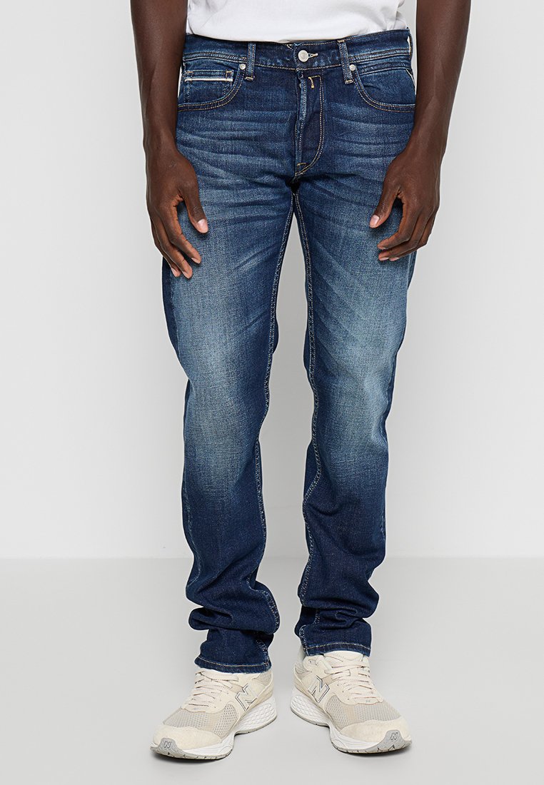 Replay Straight leg jeans donkerblauw Replay Straight leg jeans donkerblauw