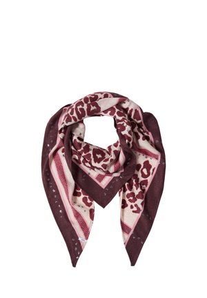 Cecil, DREIECKSTUCH MIT LEO-MUSTER - Foulard - berry red