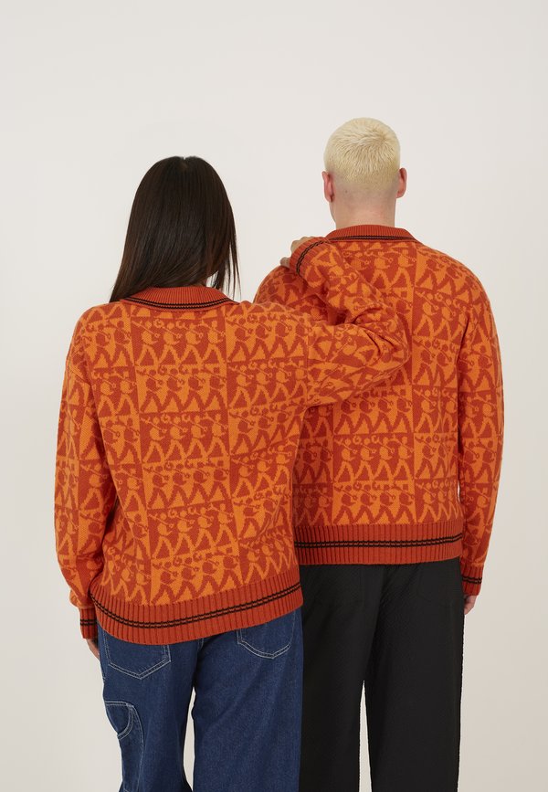 UNISEX - Cardigan - burnt orange4