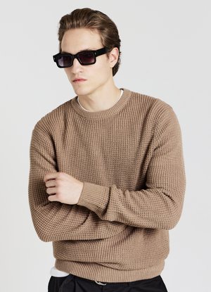 Strickpullover - tabacco melange