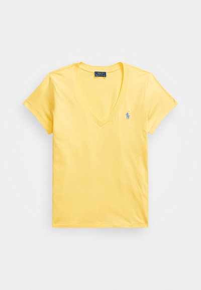 Polo Ralph Lauren COTTON JERSEY V-NECK T-SHIRT - Paprasti marškinėliai - corn yellow