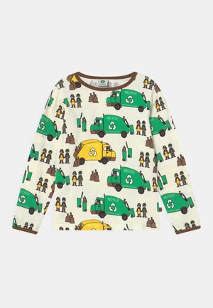 GARBAGE TRUCK UNISEX - Top s dlouhým rukávem - cream