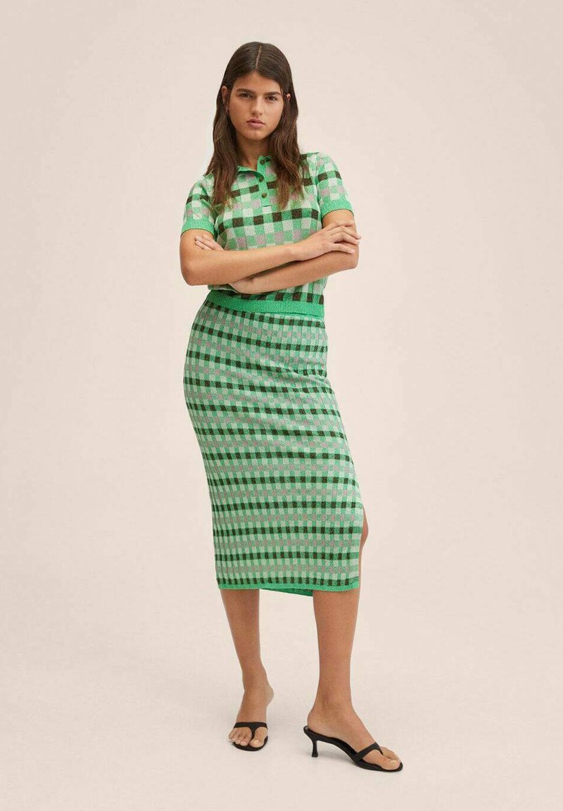 Mango EMIR - Falda de - vert/verde