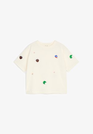 ARKET, ARKET EMBROIDERED T-SHIRT - T-shirt con stampa - off white