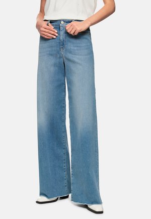 WARRI - Flared Jeans - blue denim