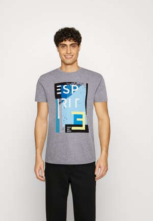 Print T-shirt - medium grey