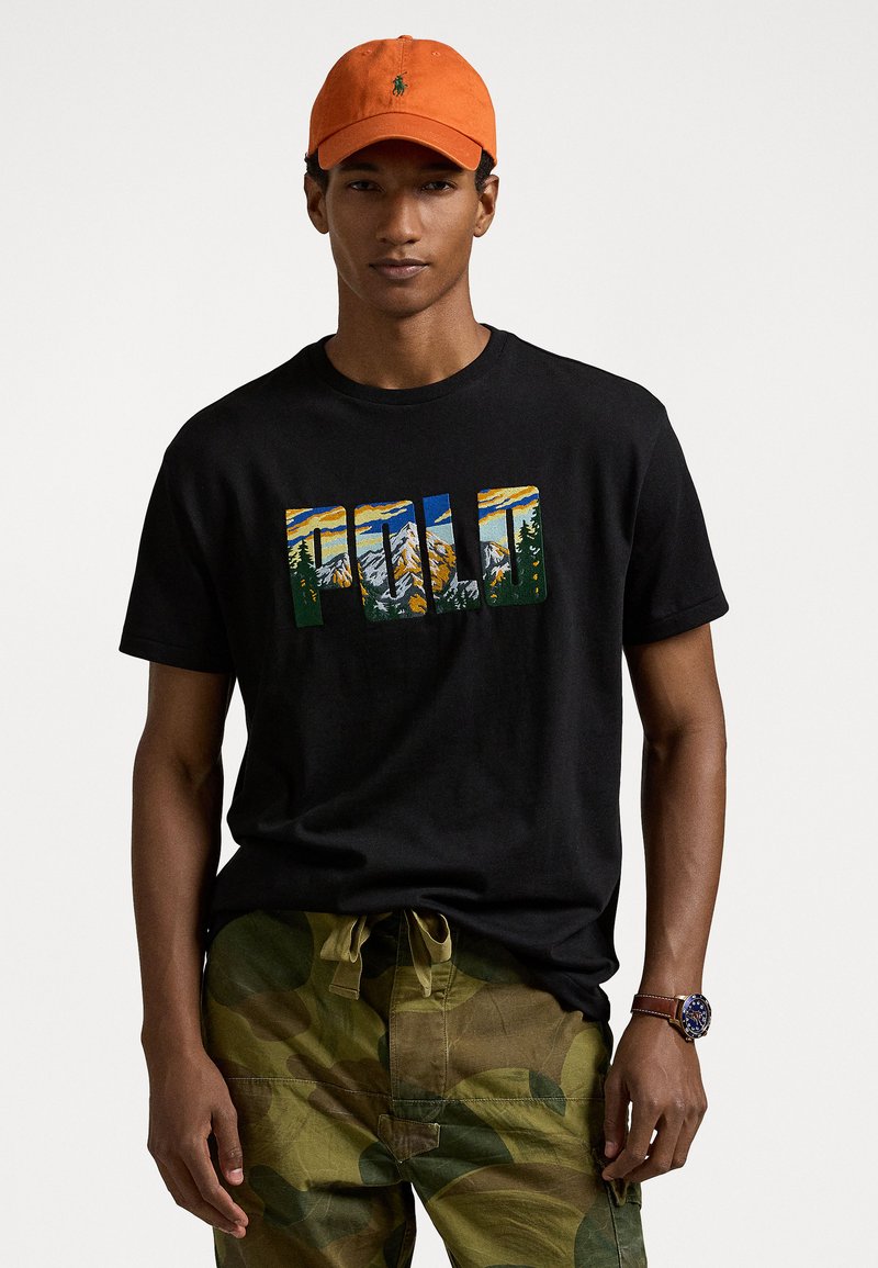Polo Ralph Lauren SHORT SLEEVE T-SHIRT - Print T-shirt - schwarz