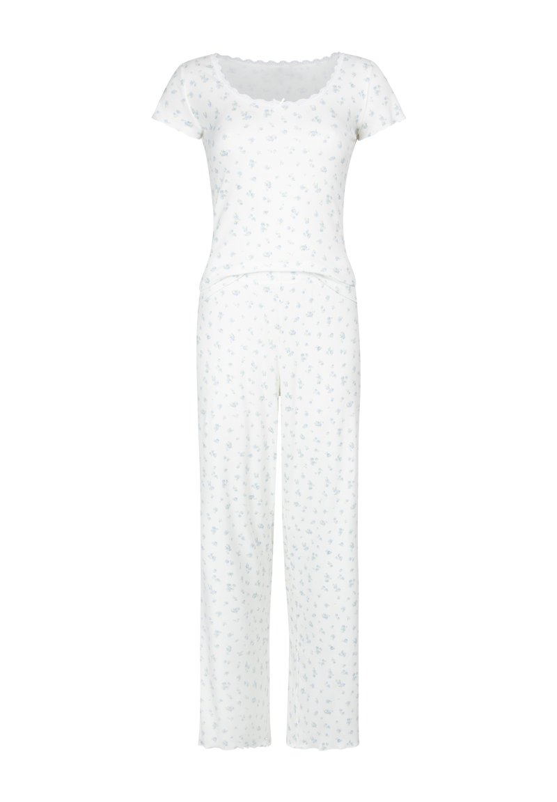 Gemütlicher 2-teiliger Pyjama Für Frauen - Langarm Mit Knopfleiste & Plaid-Druck