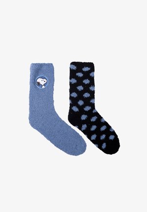 Snoopy 2ER PACK THE PEANUTS  - Socks - blau schwarz
