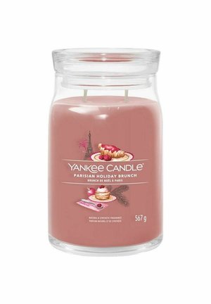 YANKEE CANDLE SIGNATURE LARGE JAR PARISIAN HOLIDAY BRUNCH 567G - Doftljus - pink