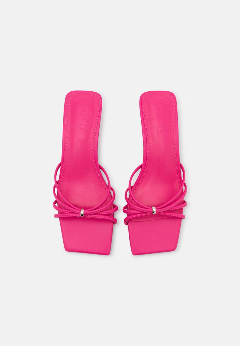 Damen Flache Pantoletten | Rubi Shoes by Cotton On JEN KITTEN MULE Pantolette hoch fuschia/pink - ST78012 Damen Flache Pantoletten | Rubi Shoes by Cotton On JEN KITTEN MULE Pantolette hoch fuschia/pink - ST78012