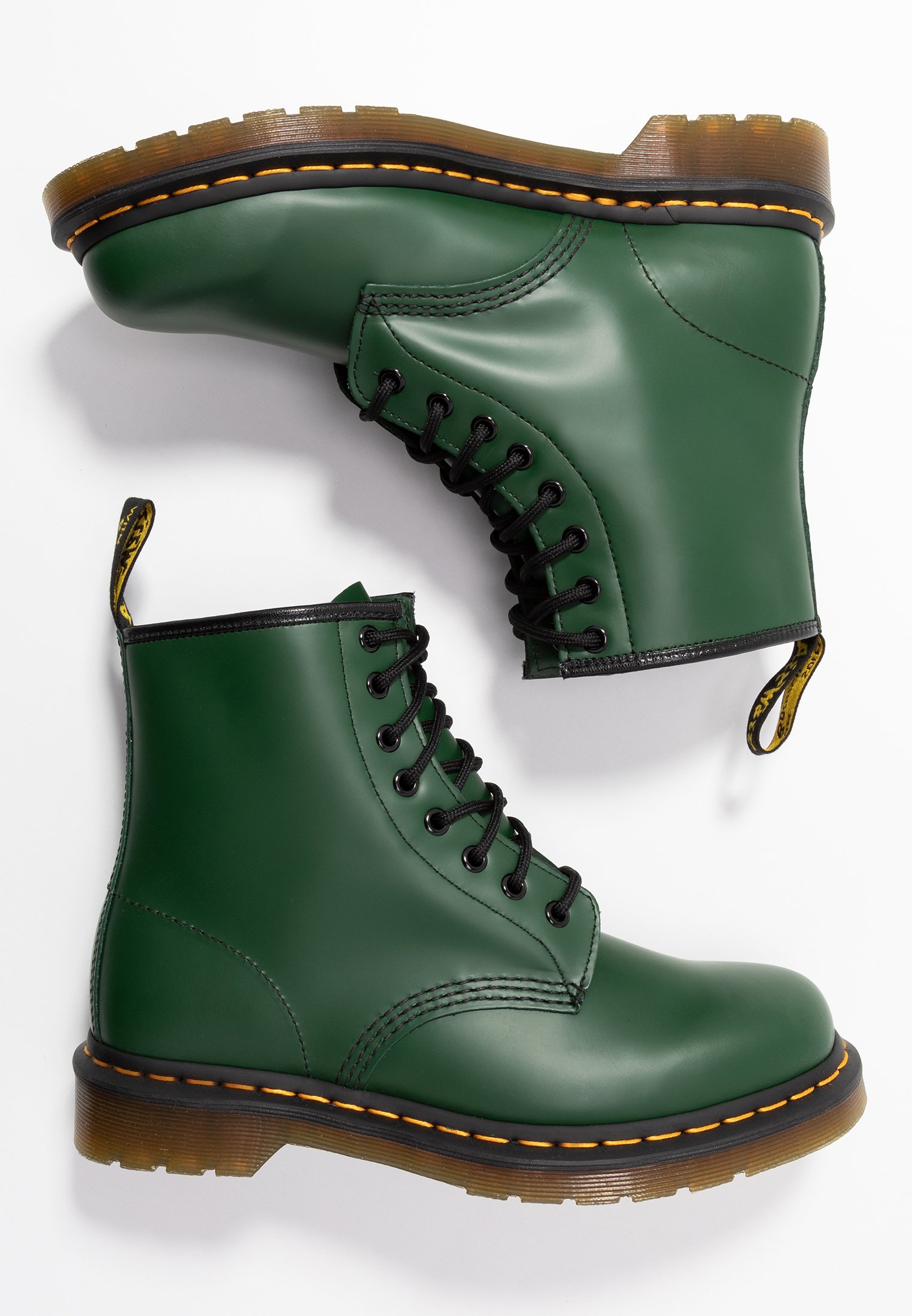 dr martens green smooth