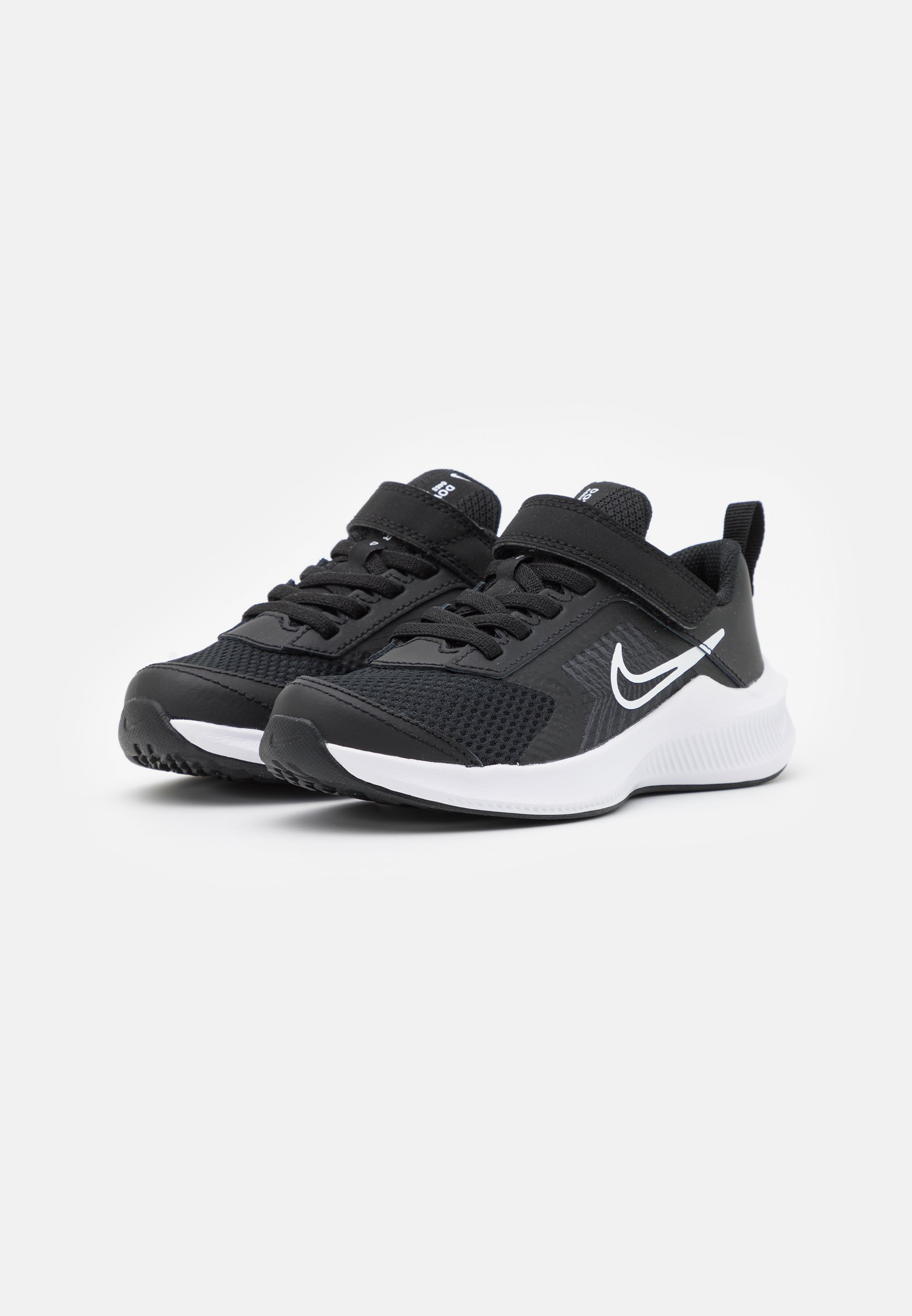 Nike Performance DOWNSHIFTER 11 UNISEX - Neutral running shoes -  black/white/black - Zalando.de