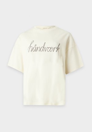 Selected, SLWOLINE OVERSIZED TEE - T-shirt basique - egret