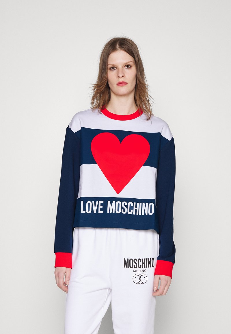 Love Moschino Maglietta a manica lunga white/blue/red/bianco Zalando.it