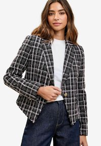 REGULAR FIT-SINGLE BREASTED - Chaqueta de punto - black