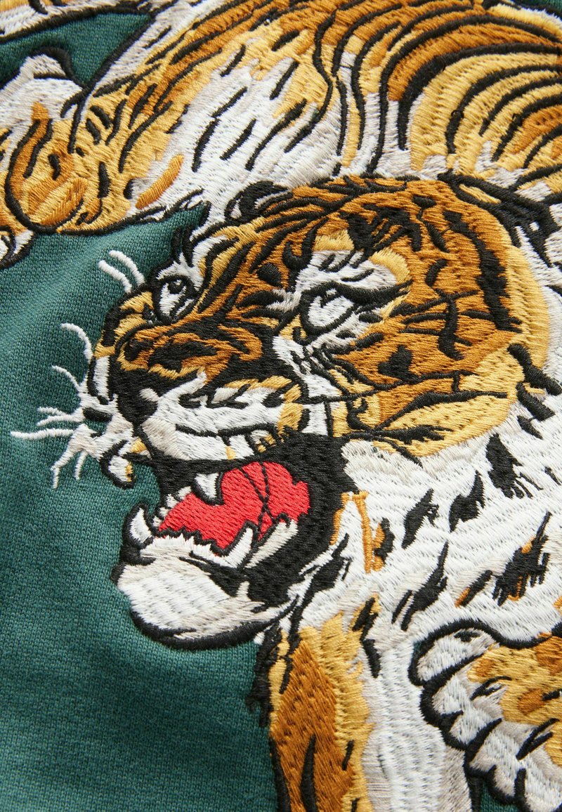 Neverless Felpa da uomo con scritta Oldschool Print Tiger, maglione