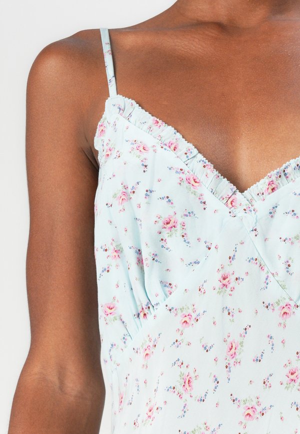 RUFFLE TRIM SLIP MAXI DRESS - Maxi dress - mint2