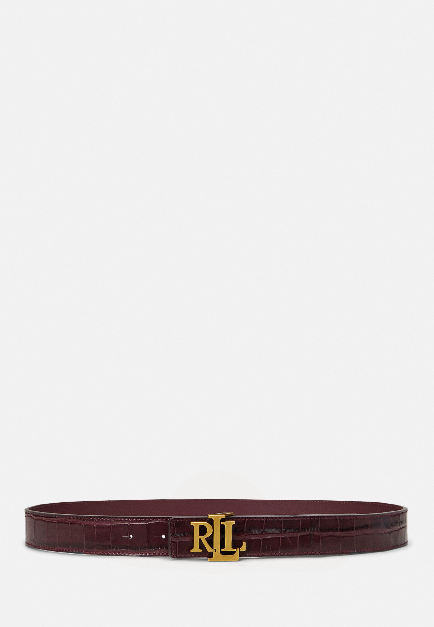 Lauren Ralph Lauren LOGO REVERSIBLE CROCODILE EMBOSSED BELT 