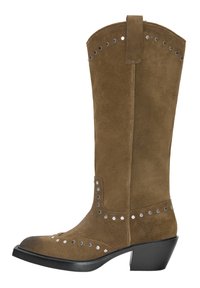 Cowboy/Biker boots - khaki
